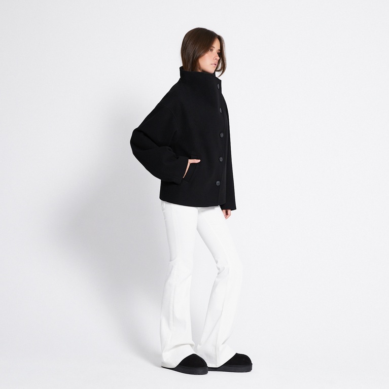 Funnel neck jacket "Blaire" Black